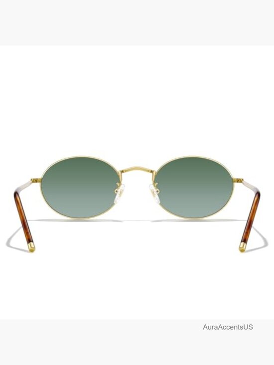Oval Polarized Sunglasses UV400 Protection Classic Retro Shades main image 4